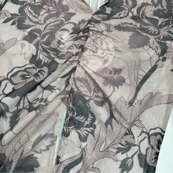 Princess Polly Carnival Long Sleeve Sheer Mesh Shirt - Picture 6 of 16